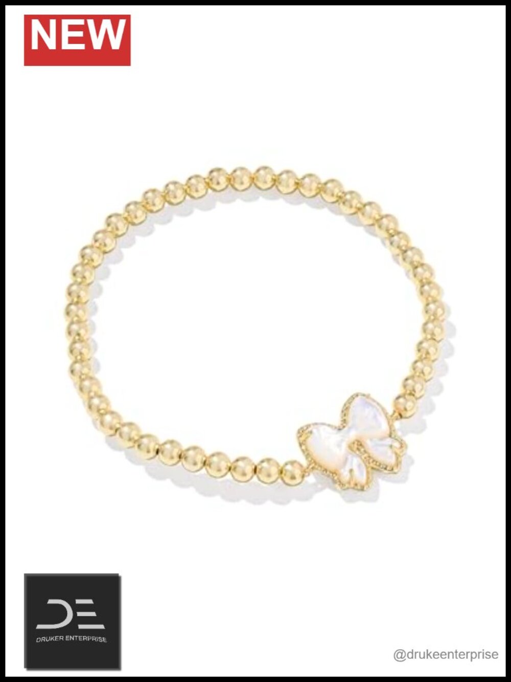 Kendra Scott Haley Bow Stretch Bracelet Gold Plated Brass